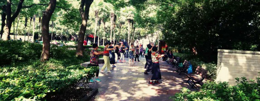 Dancing in a Chinese park